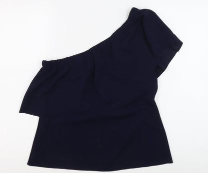 Womens UK Size 14 Warehouse Blue  Blouse