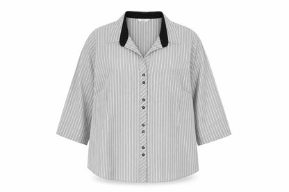 Womens UK Size 22 Marks and Spencer Grey Classic Button-Up