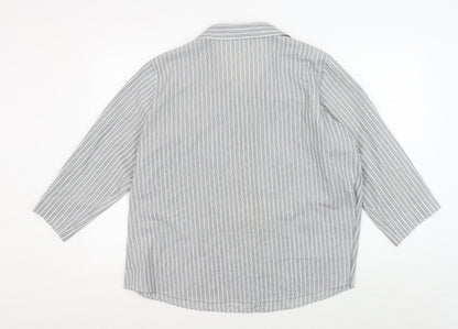 Womens UK Size 22 Marks and Spencer Grey Classic Button-Up
