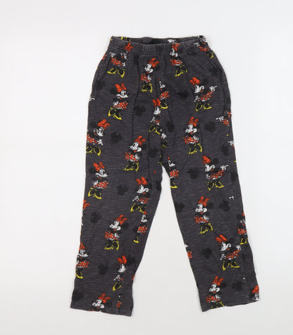 Disney Girls Black Minnie Mouse Pyjama Pants 5-6 Years