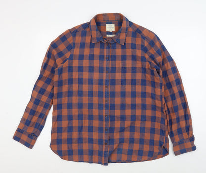 Fat Face Men's Multicoloured Check Casual Shirt, Size 14