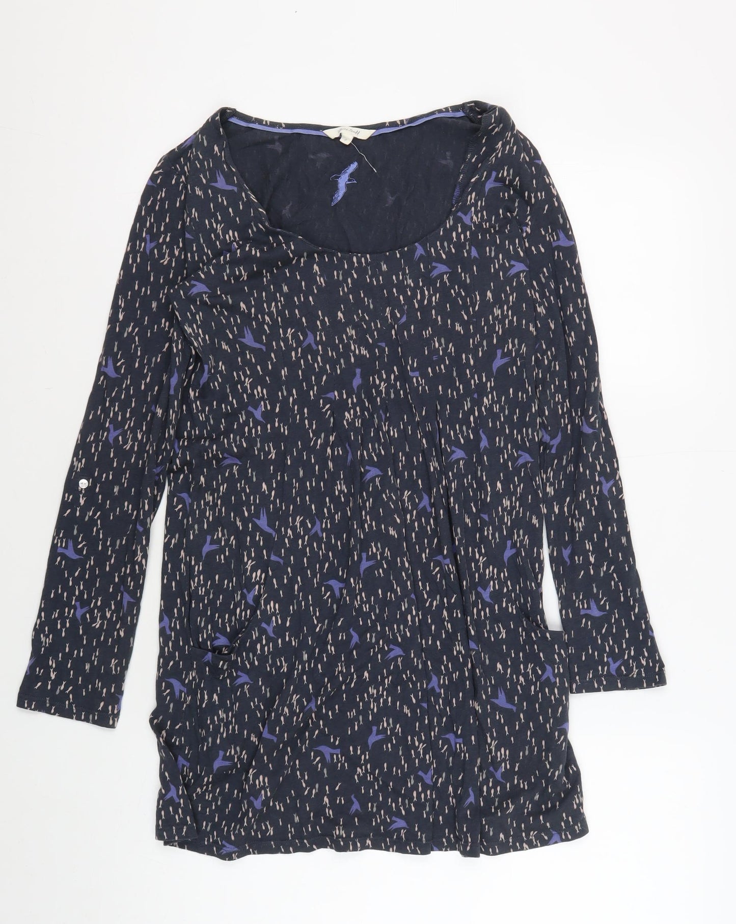 Womens UK Size 8 White Stuff Blue Tunic Blouse
