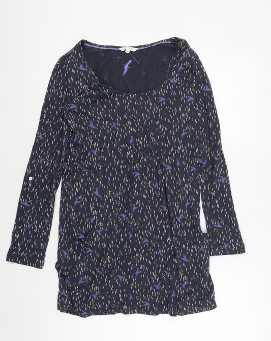 Womens UK Size 8 White Stuff Blue Tunic Blouse