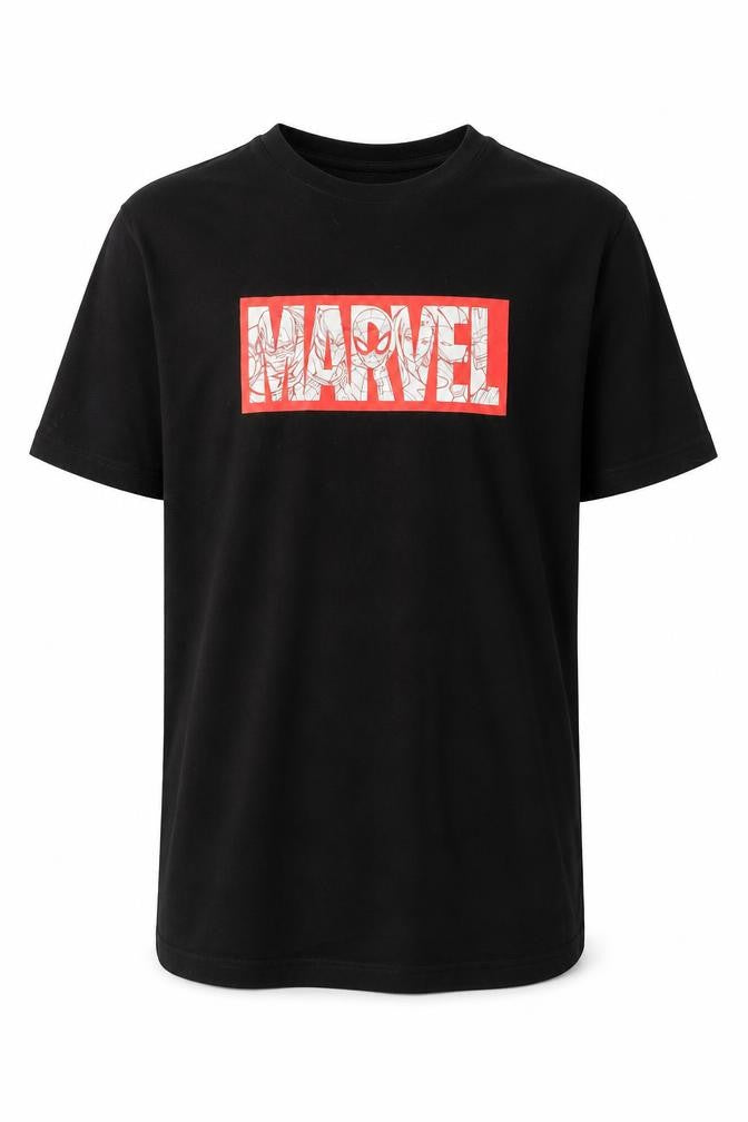 Mens UK Size M Marvel Black  T-Shirt