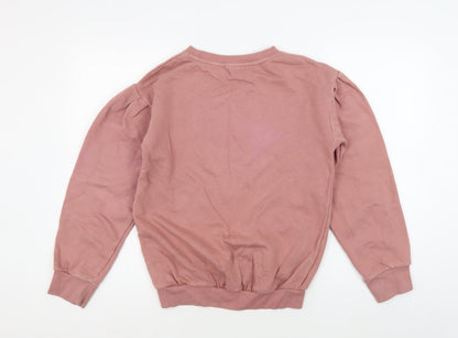 Next Girls Pink Sequin Pullover Sweatshirt - 14 Years