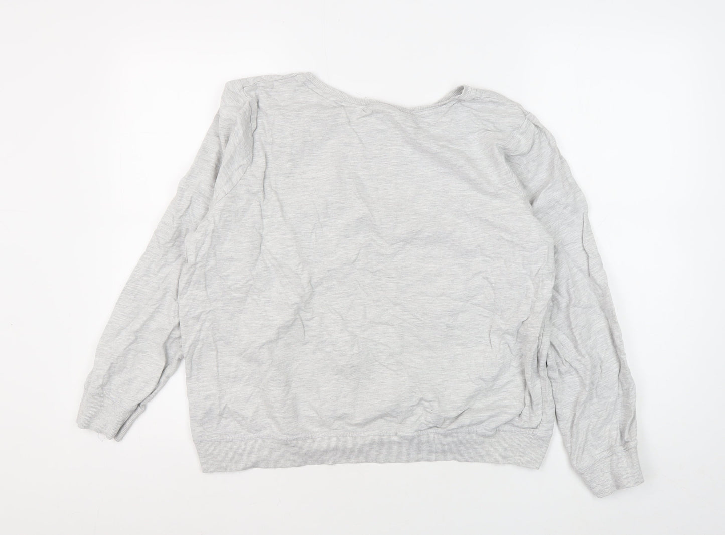 Womens UK Size 16 Disney Grey Pullover Sweatshirt