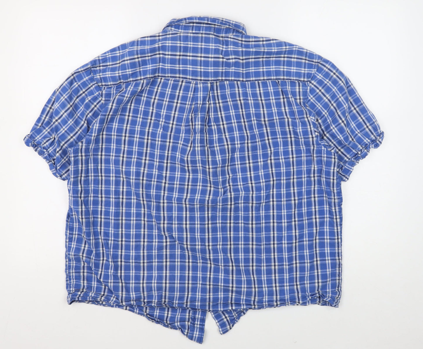 Colin Montgomerie Men's Blue Check Shirt L
