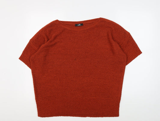 Womens UK Size L Wallis Red Pullover Jumper