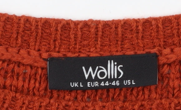 Womens UK Size L Wallis Red Pullover Jumper