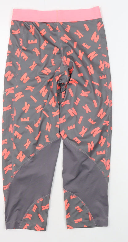 Nike Teens Multicoloured XL Cropped Letter Leggings