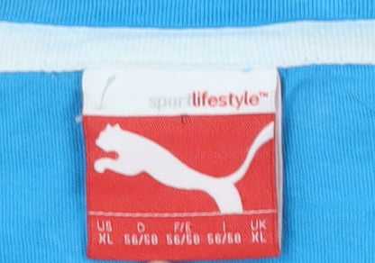 Puma Unisex Blue XL Basic T-Shirt, Breathable, Sports