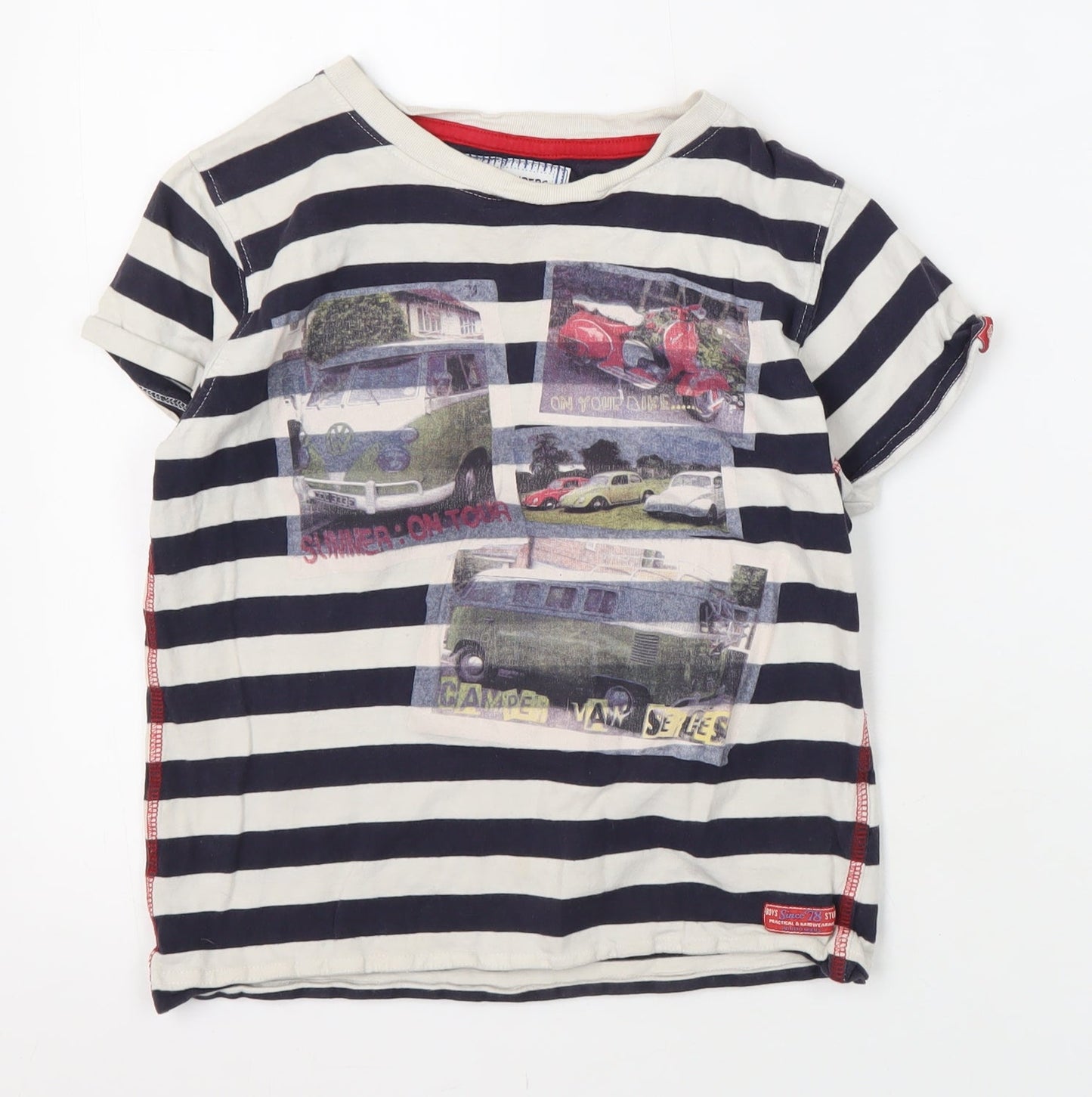 Adventurers Girls Multicoloured Striped Jersey T-Shirt 11-12 Years