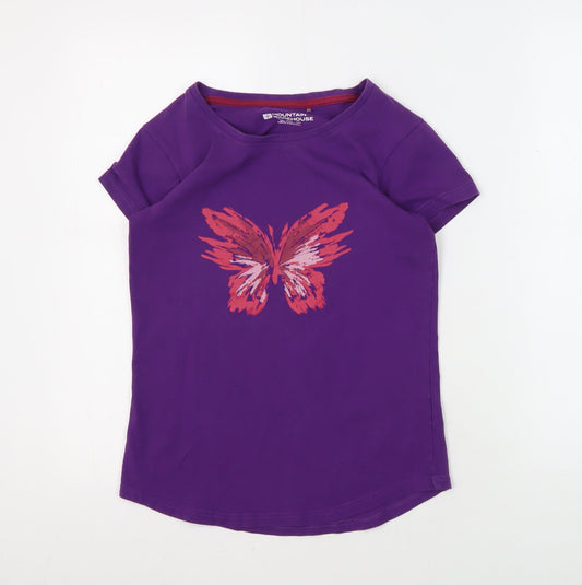 Mountain Warehouse Women's Purple T-Shirt Size 6