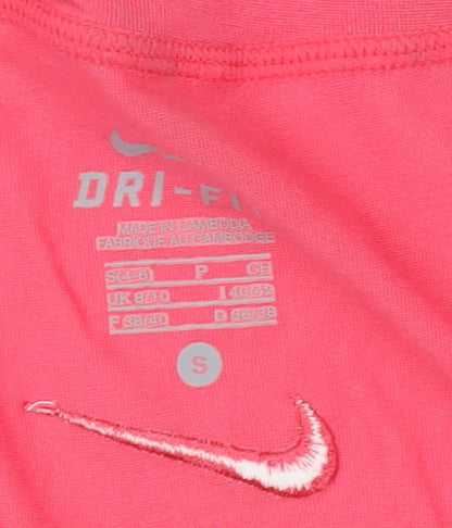 Nike Women's Pink Graphic Yoga T-Shirt Size S