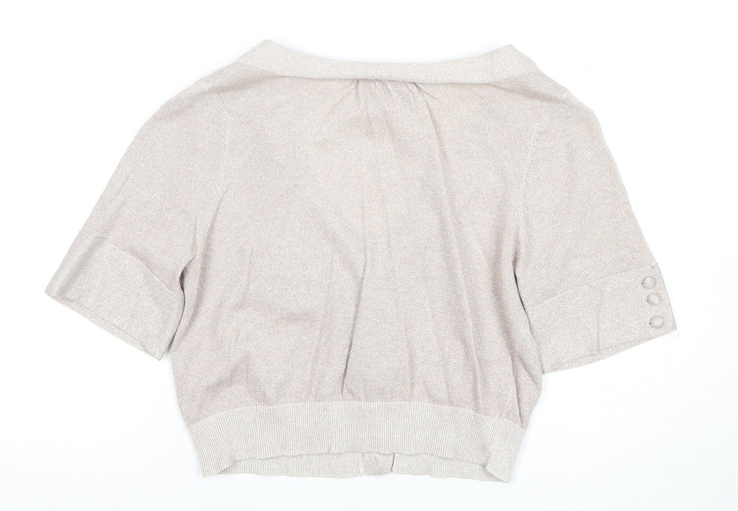 Womens UK Size 12 Jasper Conran Ivory Cardigan Jumper