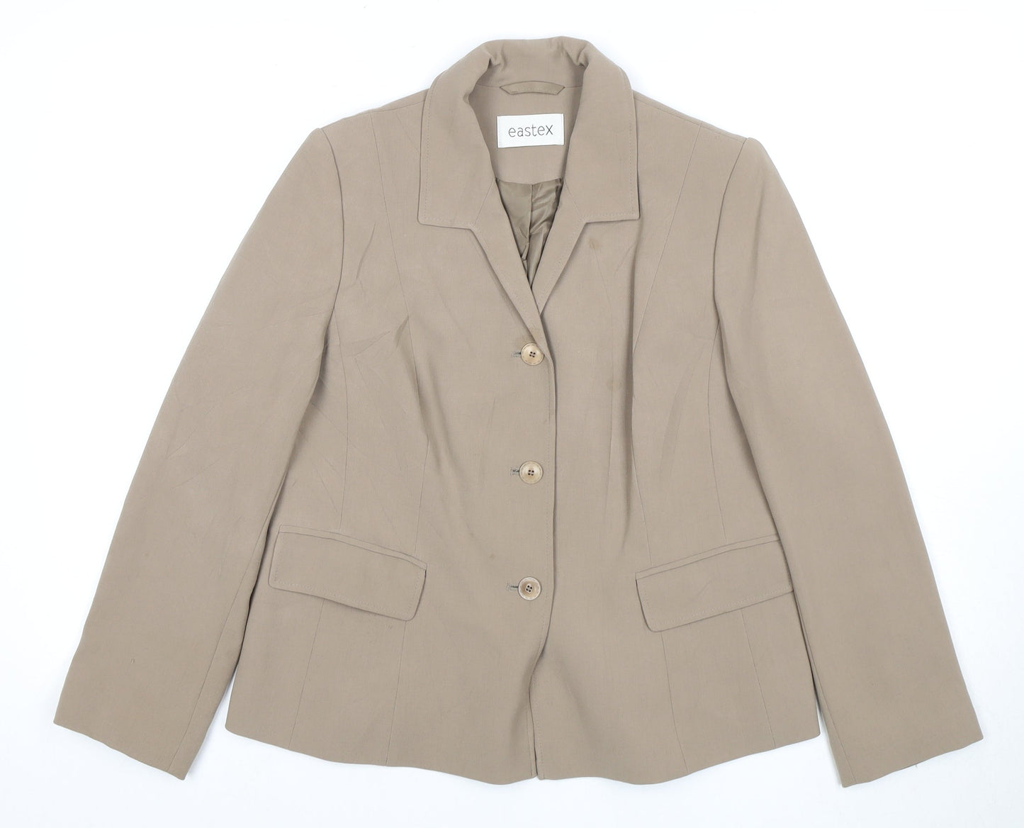 Eastex Beige Women's Suit Jacket Size 12 Regular