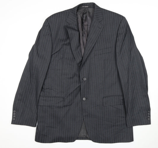 Mens UK Size 42 Jeff Banks Regular Grey Suit Jacket