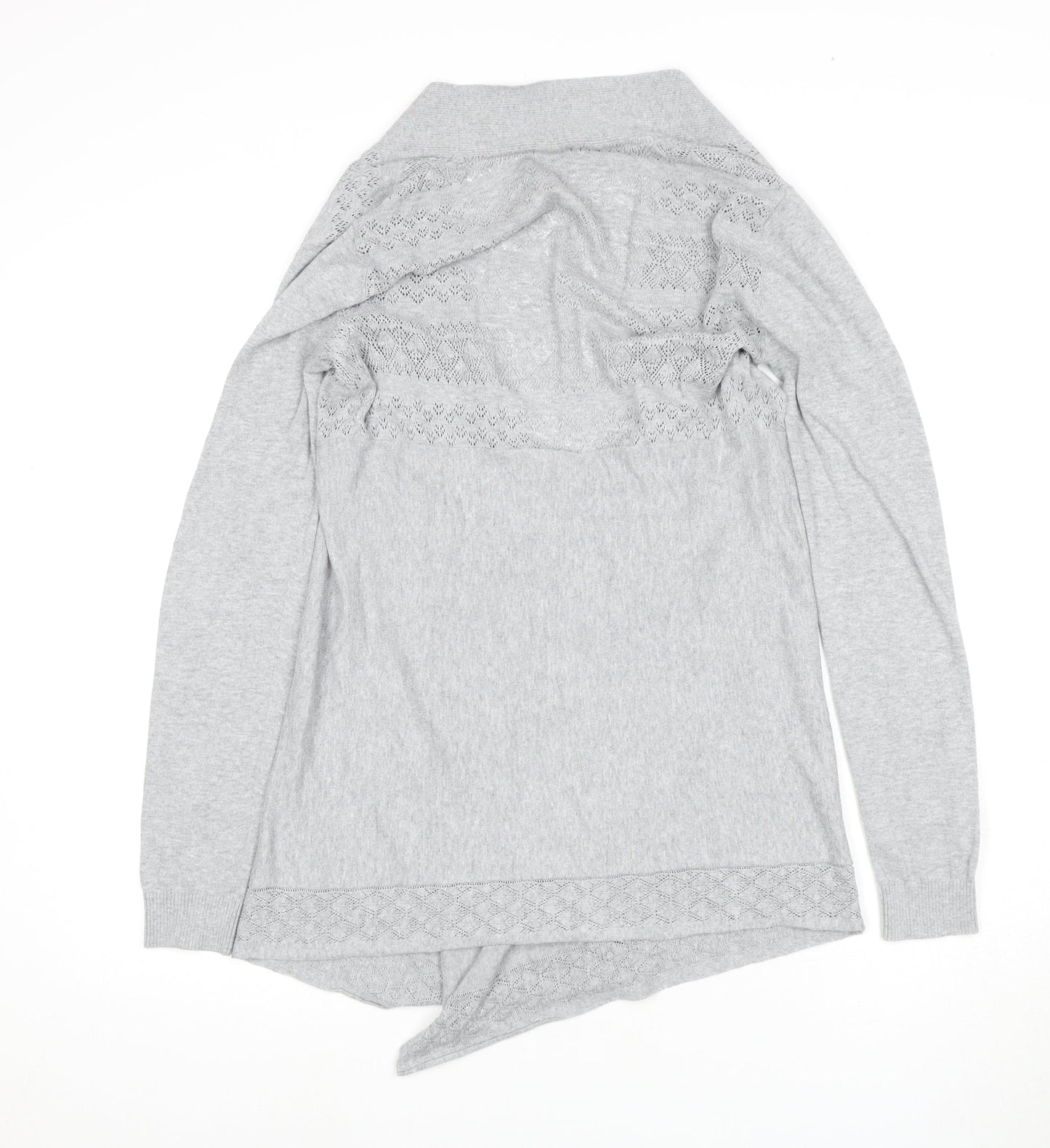 Womens UK Size 10 FatFace Grey Cardigan Jumper
