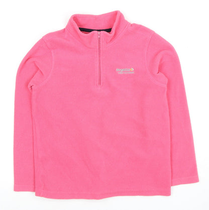 Regatta Girls Pink Fleece Pullover Sweatshirt 9 Years
