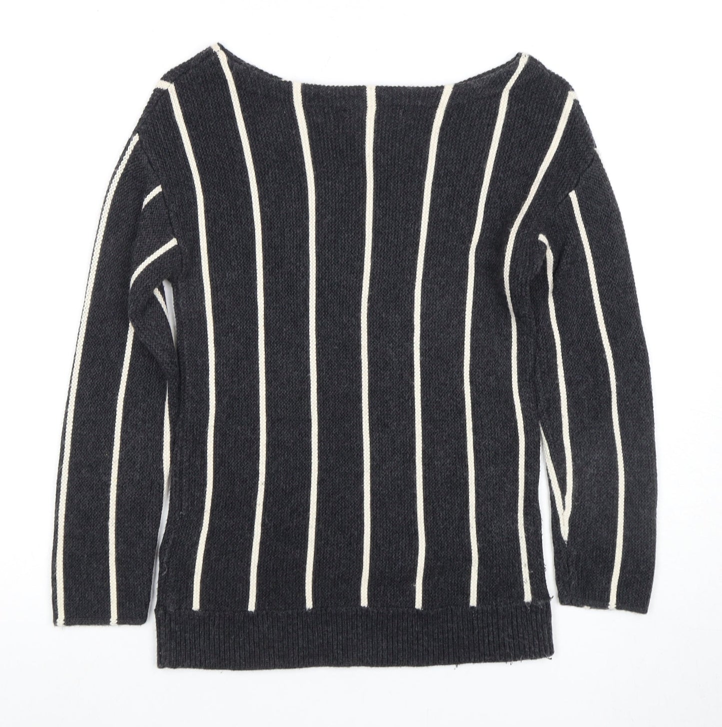 Banana Republic Women's Black Striped Pullover Jumper XS