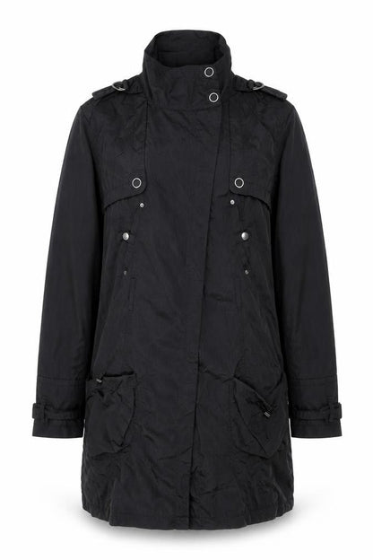 Womens UK Size 14 Red Herring Black Parka Coat