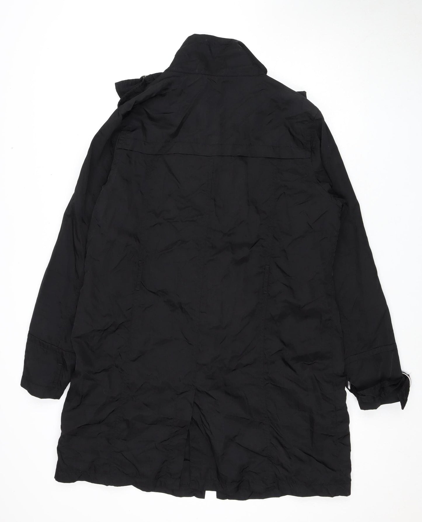 Womens UK Size 14 Red Herring Black Parka Coat