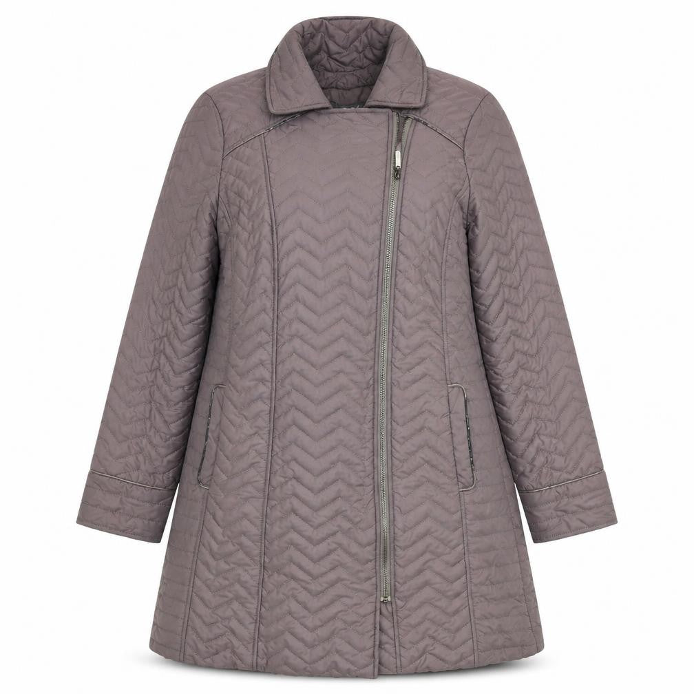 Womens UK Size 16 BHS Brown Quilted Coat
