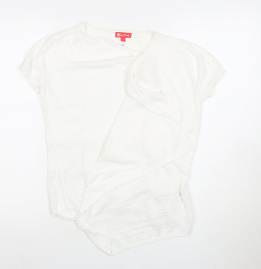 Womens UK Size M Monsoon White Basic T-Shirt