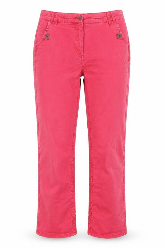 Front view of Primark Teens Red Polka Dot Straight Leg Jeans, S