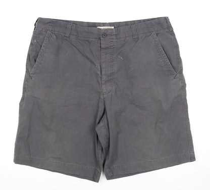 Marks and Spencer Men's Black Chino Shorts - Size 40 in