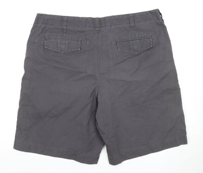 Marks and Spencer Men's Black Chino Shorts - Size 40 in