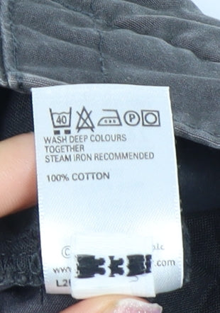 Marks and Spencer Men's Black Chino Shorts - Size 40 in