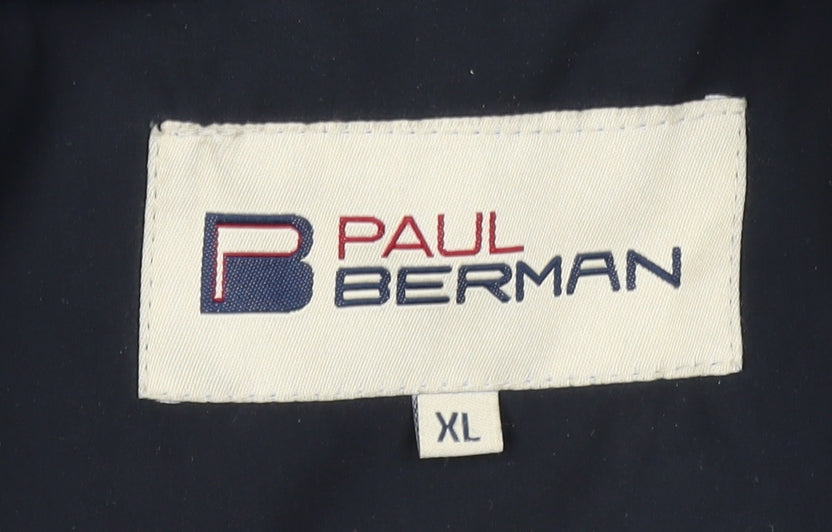 Mens UK Size XL Paul Berman Black Basic Jacket