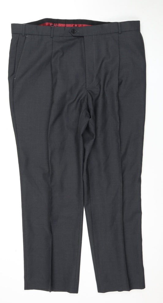 Bäumler Men's Black Dress Pants Size 42 Formal Trousers