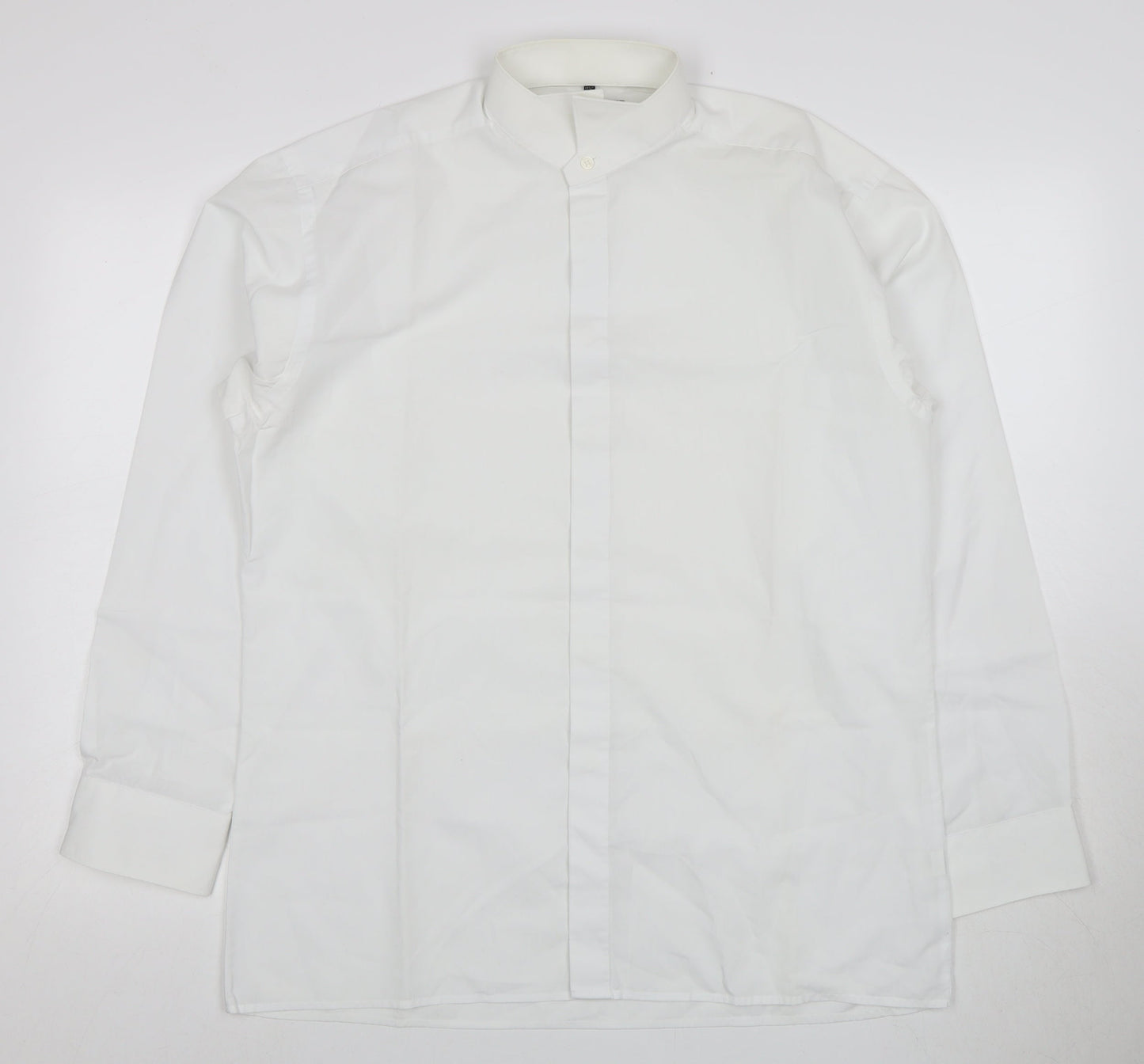 Mens UK Collar Size 15.5 Disley Smart White  Dress Shirt