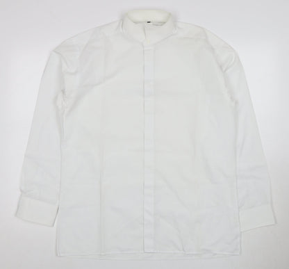 Mens UK Collar Size 15.5 Disley Smart White  Dress Shirt