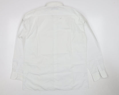 Mens UK Collar Size 15.5 Disley Smart White  Dress Shirt