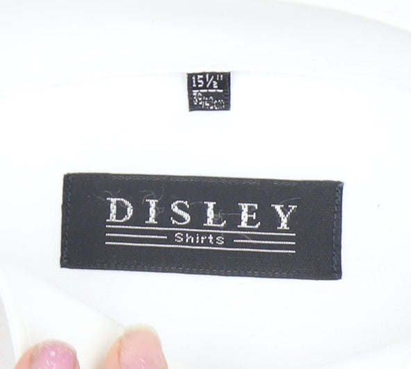 Mens UK Collar Size 15.5 Disley Smart White  Dress Shirt