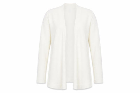 Womens UK Size S Lands' End White Cardigan Jumper