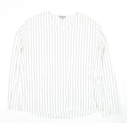 Womens UK Size 12 COS White Basic Blouse