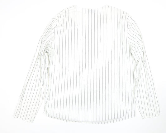Womens UK Size 12 COS White Basic Blouse