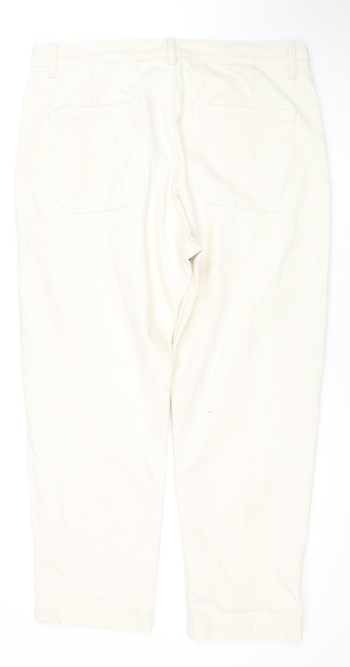 ZARA Men's Beige Denim Jeans, Size 34, Button Closure