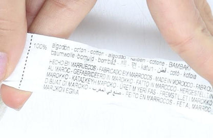 ZARA Men's Beige Denim Jeans, Size 34, Button Closure