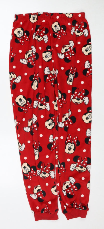 Disney Girls Red Minnie Mouse Pyjama Pants - Size M