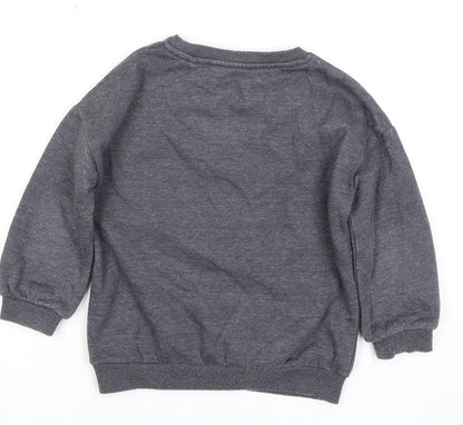 Disney Girls Grey Minnie Mouse Pullover Hoodie 2-3 Years