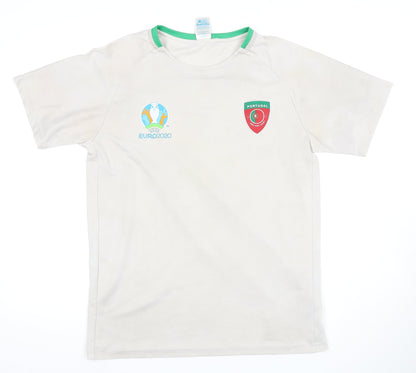 Euro 2020 Men's Beige Jersey - Size S, Football Style