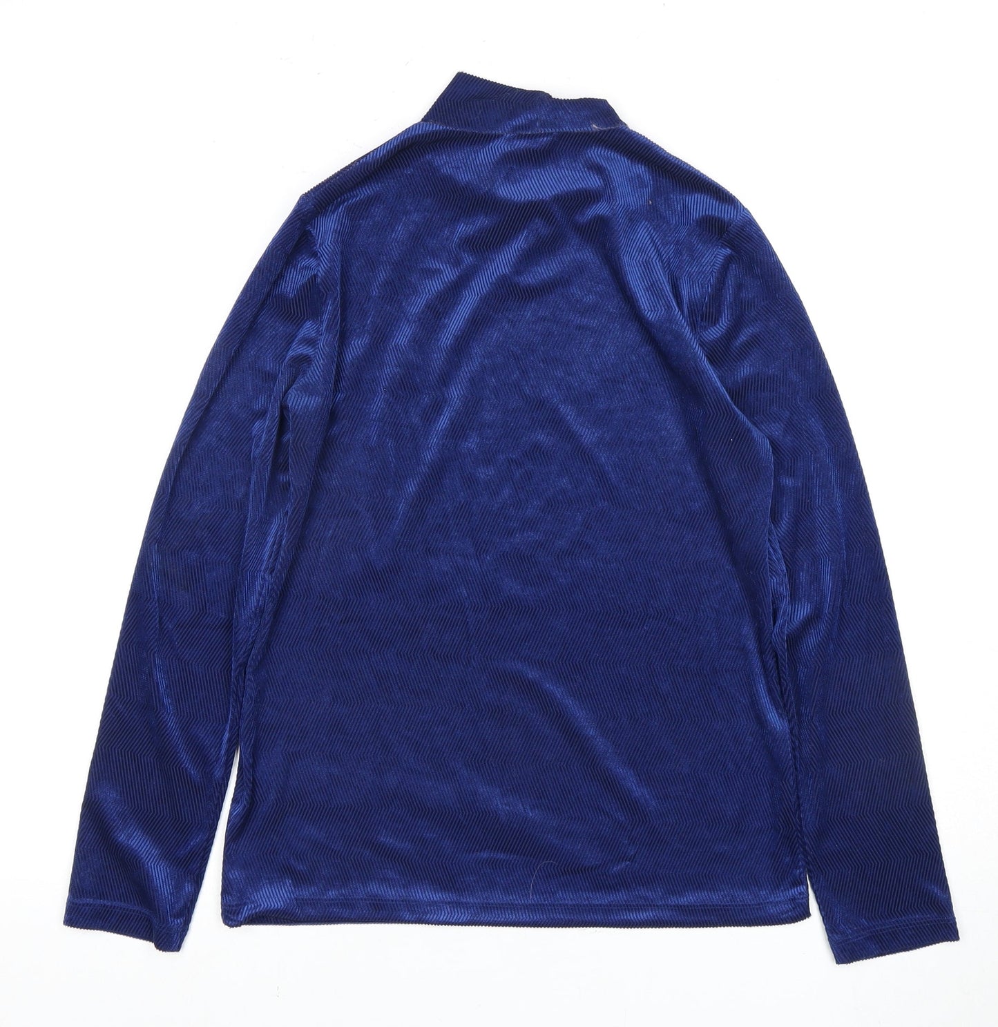 Womens UK Size 8 Marks and Spencer Blue Basic T-Shirt