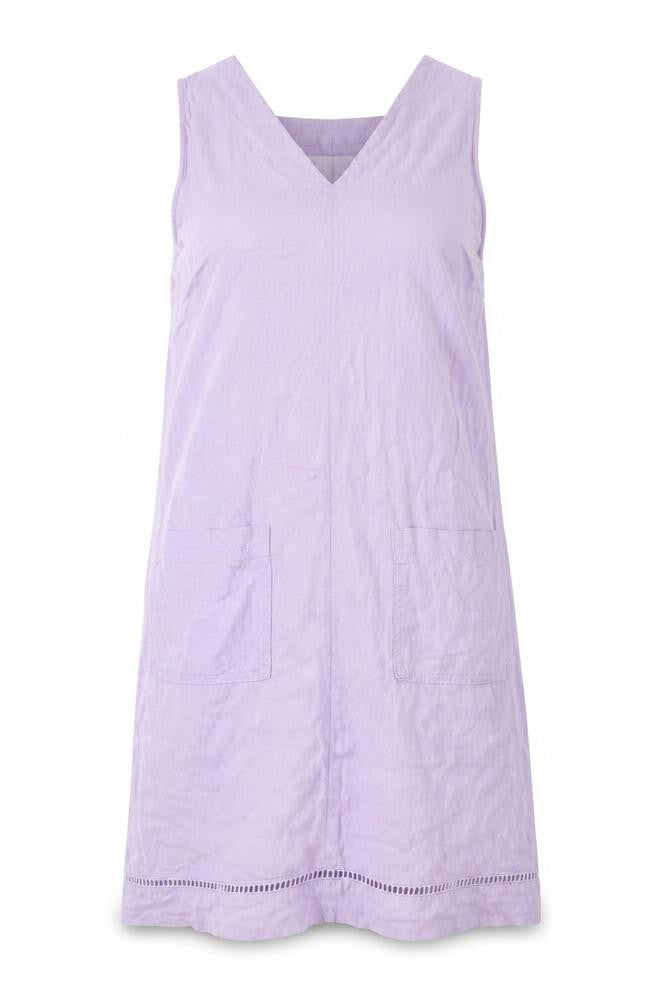 Next Women's Purple Linen Shift Dress Size 6