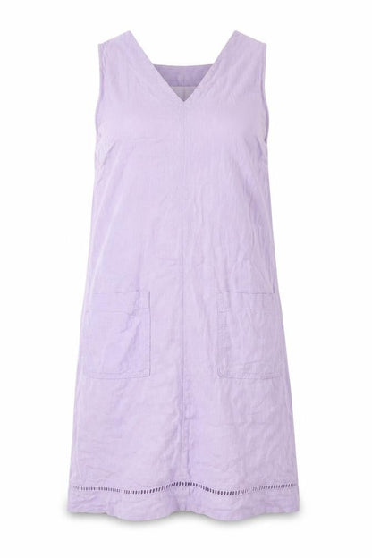 Next Women's Purple Linen Shift Dress Size 6