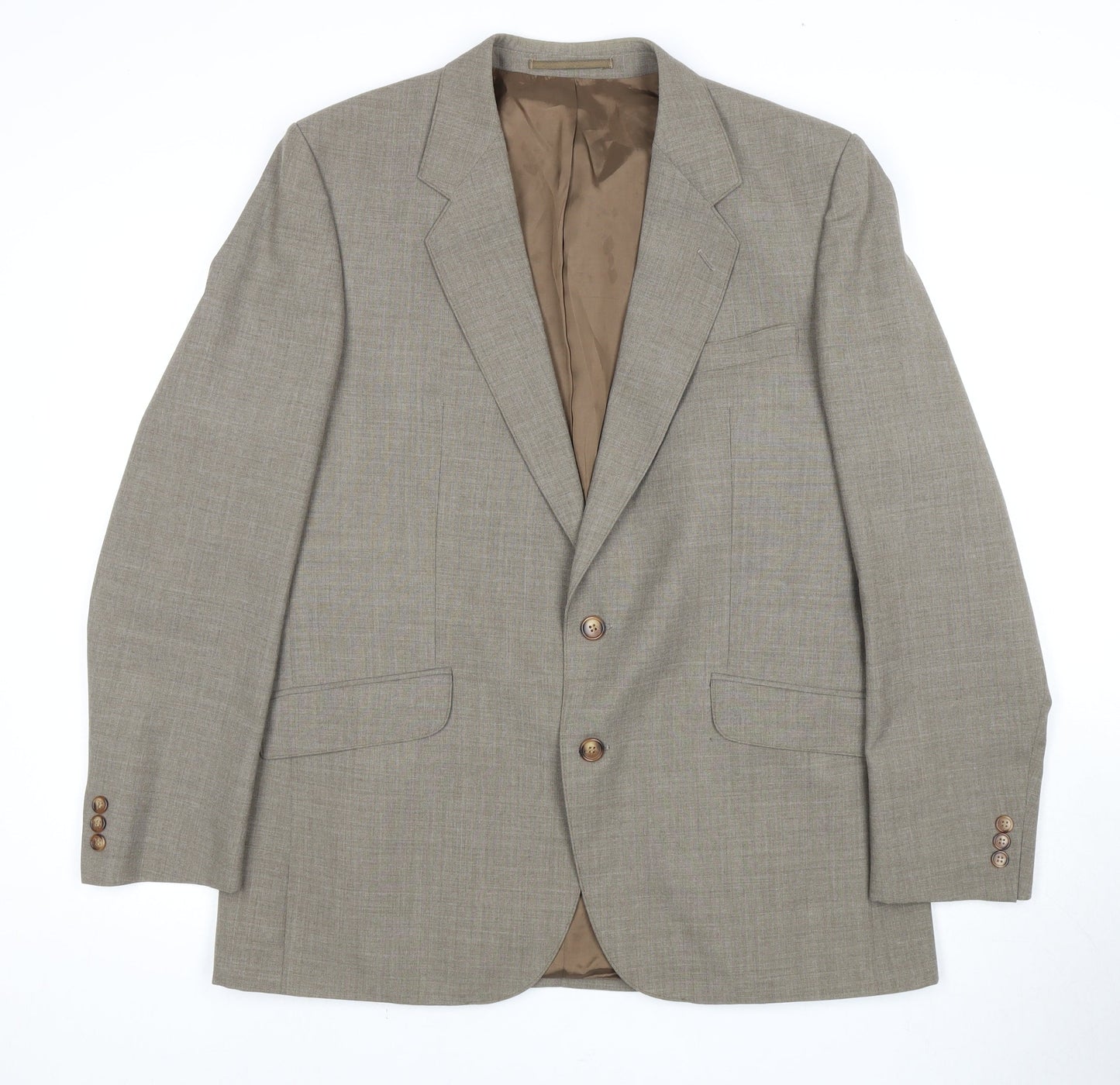 Creation Luis Fable Men's Beige Blazer, Size 42R, Single-Breasted